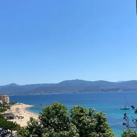 Magnifique T2 37m2 Centre Vue Au Bord De La Neuf 4 Couchages Balcon Parking Prive Ferme Clim Wifi * אז'אקסיו